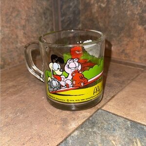 Garfield and Odie Glass Mug